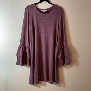 LOFT knit dress. Long sleeve, Size Large.